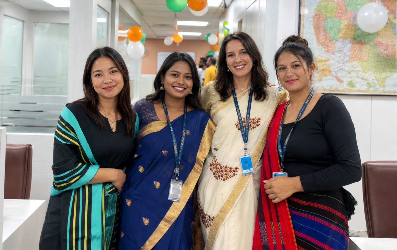 SantaCruz team participating in a Fun Friday office activity